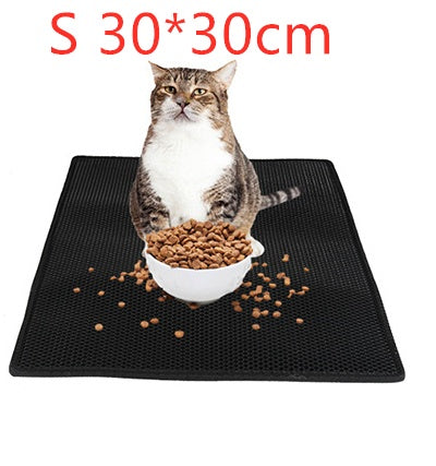 Hassle-Free Cleanup Honeycomb Cat Litter Pad Waterproof Urine-Proof Protection