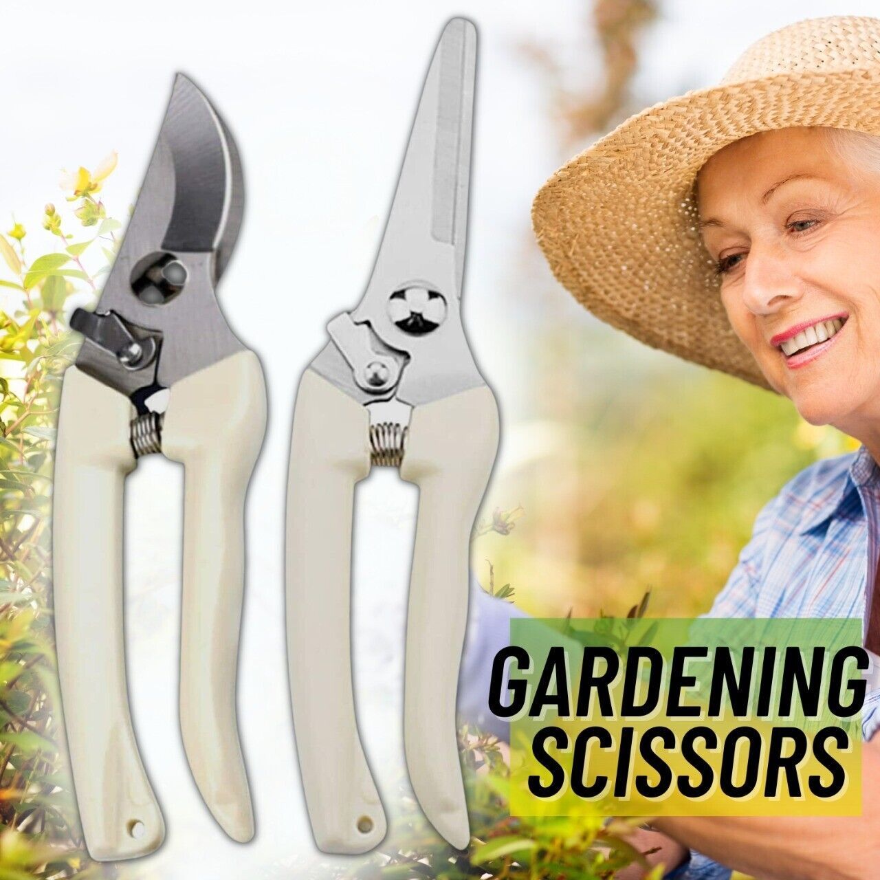 Double the Precision 2-Pack Home Gardening Pruning Shears