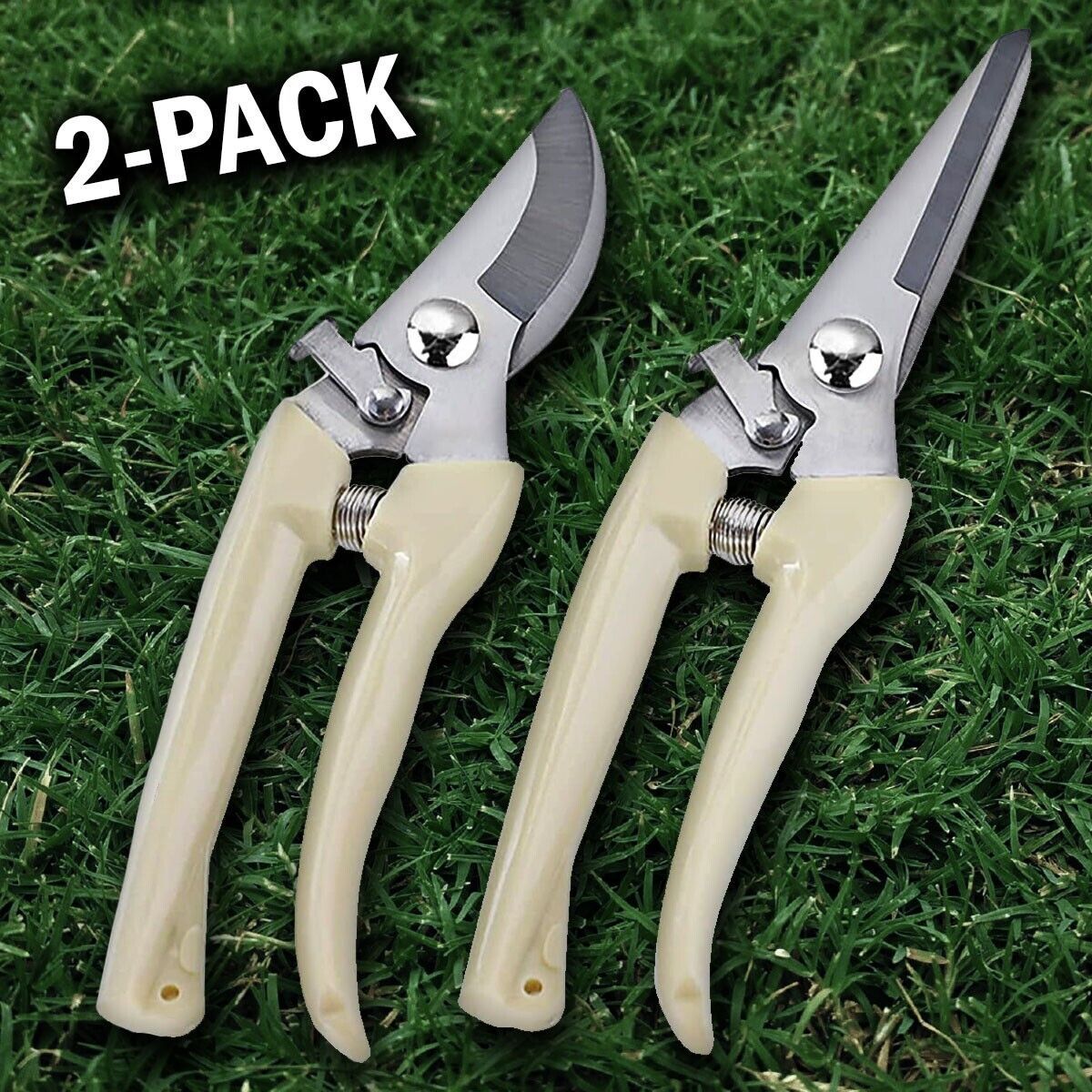 Double the Precision 2-Pack Home Gardening Pruning Shears