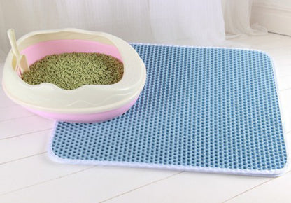 Hassle-Free Cleanup Honeycomb Cat Litter Pad Waterproof Urine-Proof Protection