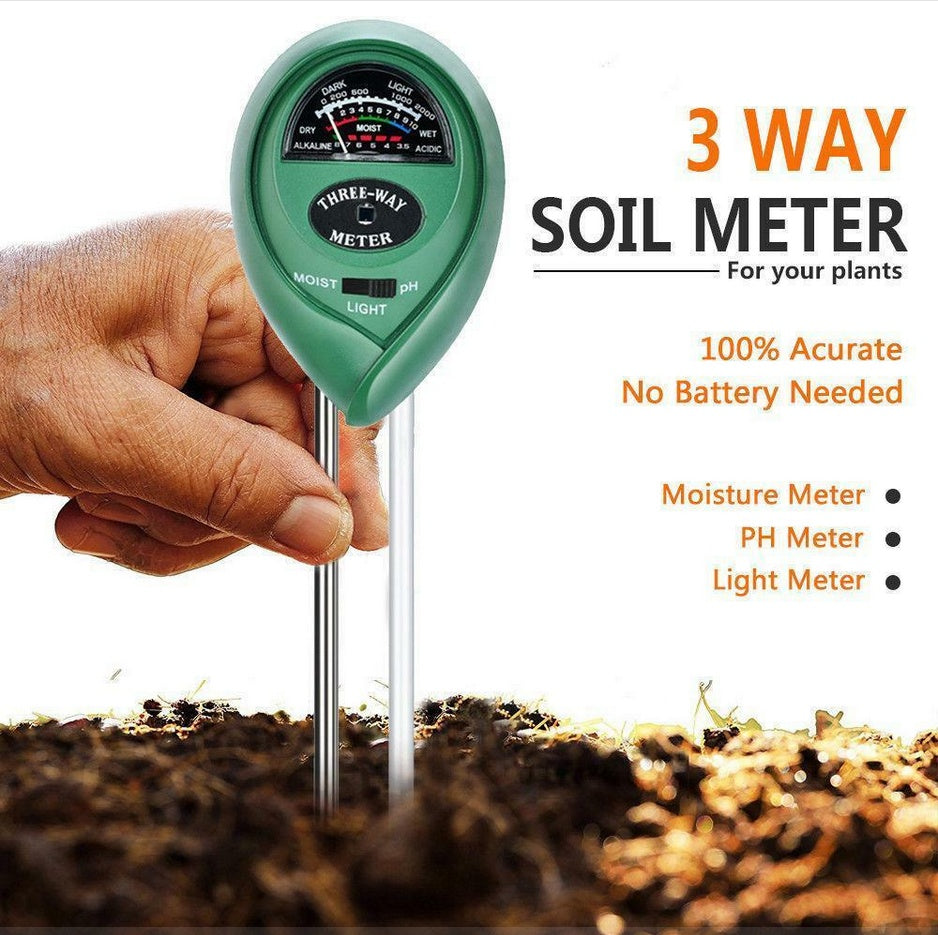 Garden Plant Care Essential: 3-in-1 Soil Tester Kit